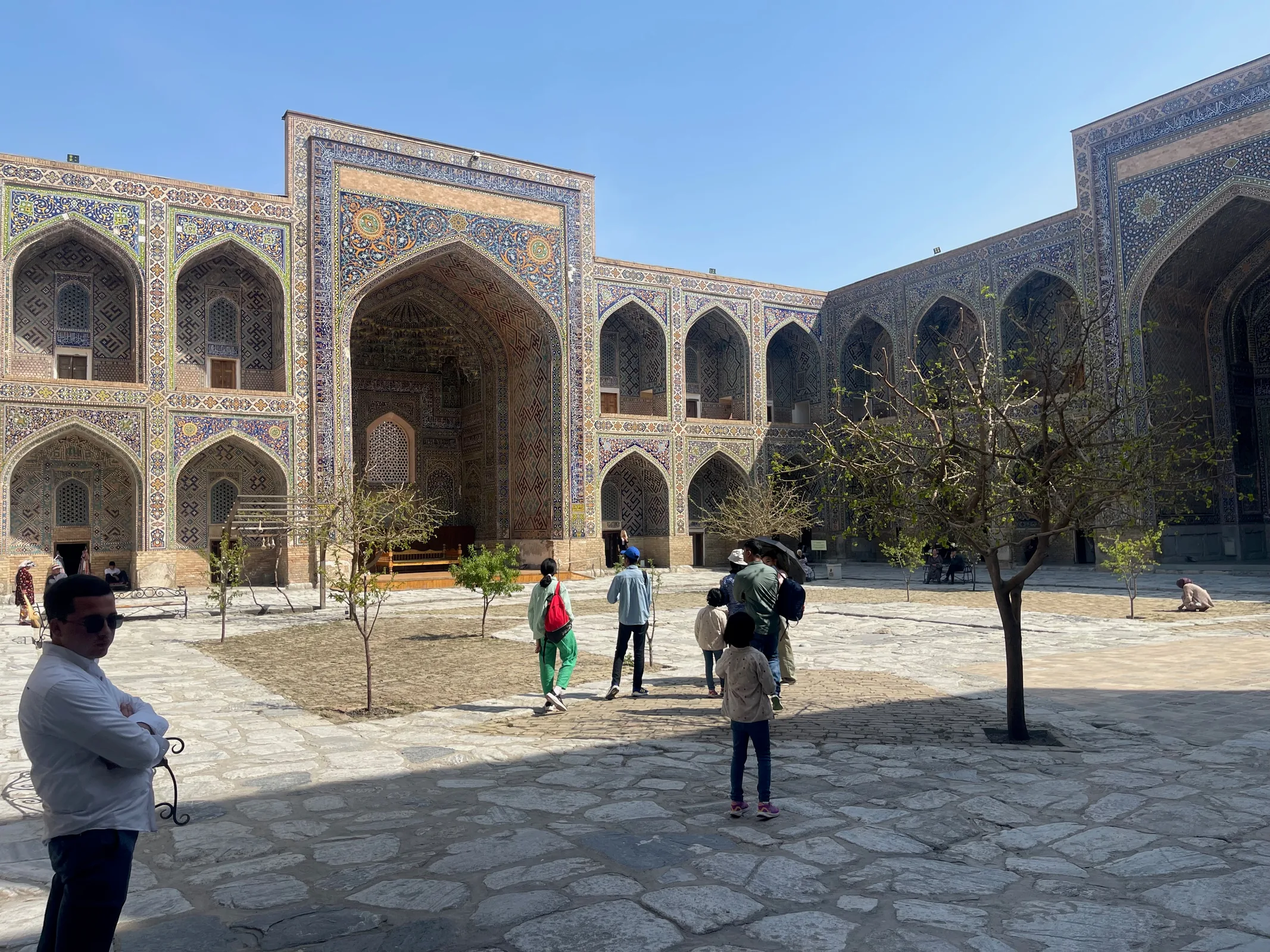 The central courtyard of Sherdar Madrasah